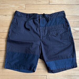 Blue Cargo Shorts with Lightweight Fabric